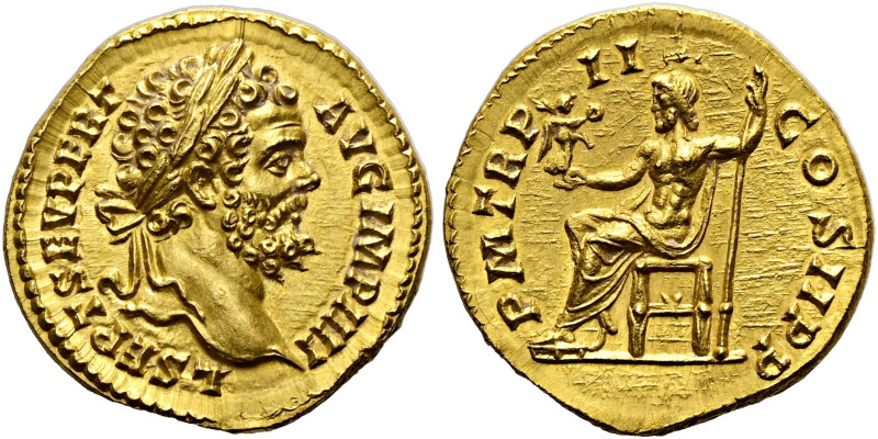Septimius Severus, 193 - 211 n. Chr. Aureus (7.27g). 194 n.Chr. Mzst.Rom. Vs.: L...
