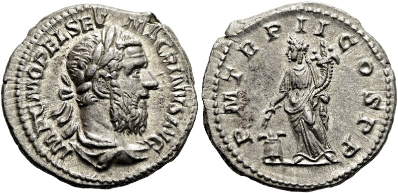 Macrinus, 217 - 218 n. Chr. Denar ø 20mm (3.55g). 3. Emission, Anfang März - Mit...