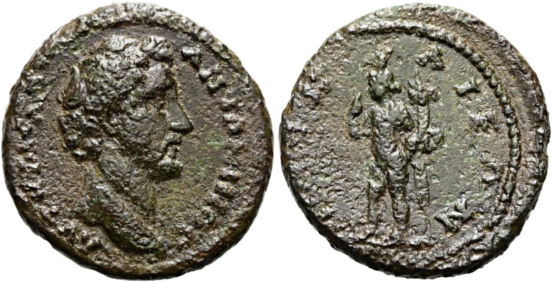 BITHYNIEN. NIKAIA. Antoninus Pius, 138 - 161 n. Chr. Hemiassarion ø 20mm (4.37g)...