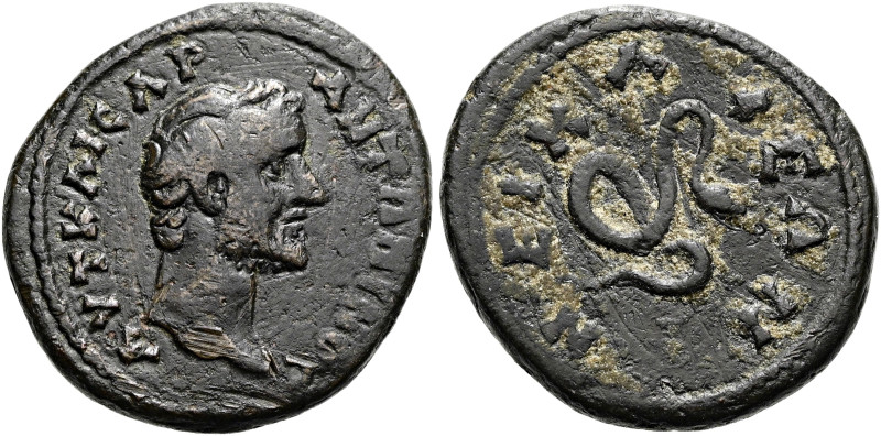 BITHYNIEN. NIKAIA. Antoninus Pius, 138 - 161 n. Chr. Hemiassarion ø 19mm (4.32g)...