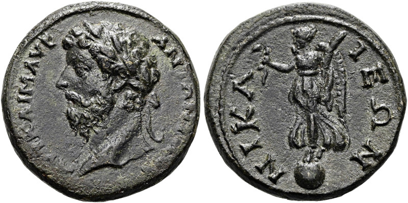 BITHYNIEN. NIKAIA. Marc Aurel, 161 - 180 n. Chr. Assarion ø 22mm (7.37g). St. 21...