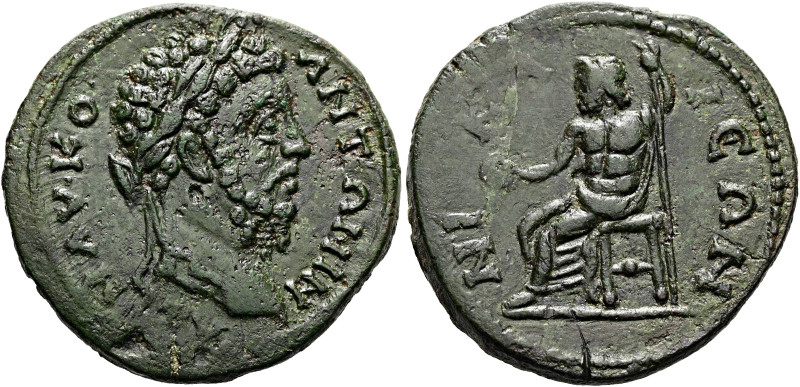 BITHYNIEN. NIKAIA. Commodus als Augustus, 180 - 196 n. Chr. Diassarion ø 28mm (1...