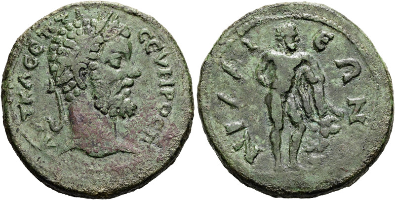 BITHYNIEN. NIKAIA. Septimius Severus, 193 - 211 n. Chr. Diassarion ø 29mm (14.45...