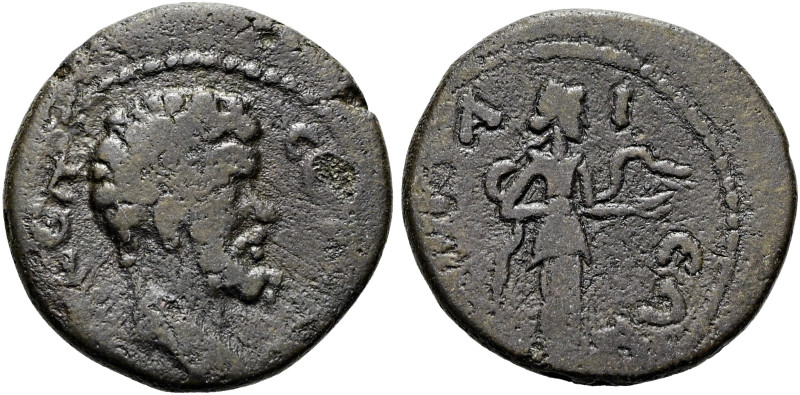 BITHYNIEN. NIKAIA. Septimius Severus, 193 - 211 n. Chr. Hemiassarion ø 16mm (2.8...