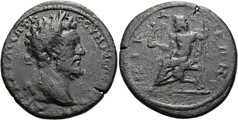 BITHYNIEN. NIKAIA. Septimius Severus, 193 - 211 n. Chr. Tetrassarion ø 35mm (23....