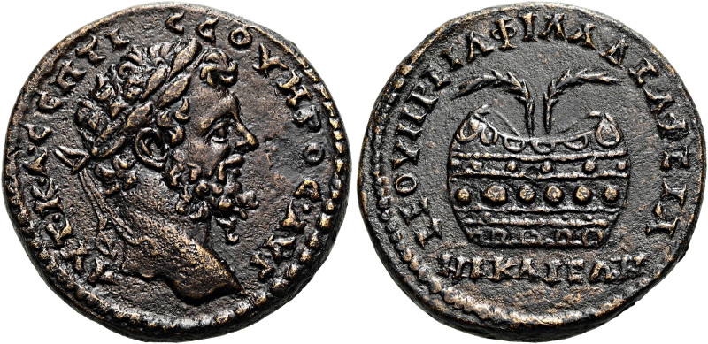 BITHYNIEN. NIKAIA. Septimius Severus, 193 - 211 n. Chr. Diassarion ø 27mm (13.86...