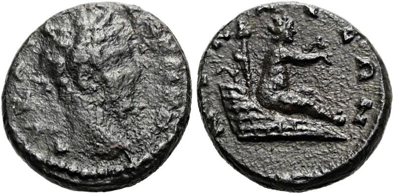 BITHYNIEN. NIKAIA. Septimius Severus, 193 - 211 n. Chr. Hemiassarion ø 15mm (2.7...