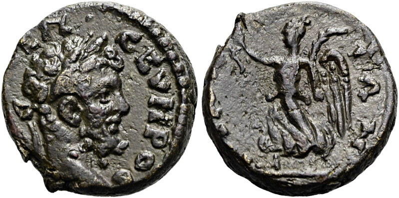 BITHYNIEN. NIKAIA. Septimius Severus, 193 - 211 n. Chr. Hemiassarion ø 14mm (2.7...