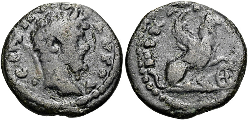 BITHYNIEN. NIKAIA. Septimius Severus, 193 - 211 n. Chr. Hemiassarion ø 16mm (2.5...