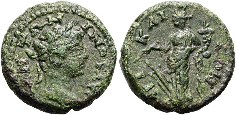 BITHYNIEN. NIKAIA. Caracalla, 211 - 217 n. Chr. Hemiassarion ø 14mm (2.96g). 202...