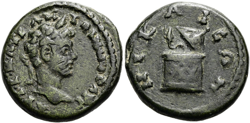 BITHYNIEN. NIKAIA. Caracalla, 211 - 217 n. Chr. Hemiassarion ø 16mm (3.15g). 202...