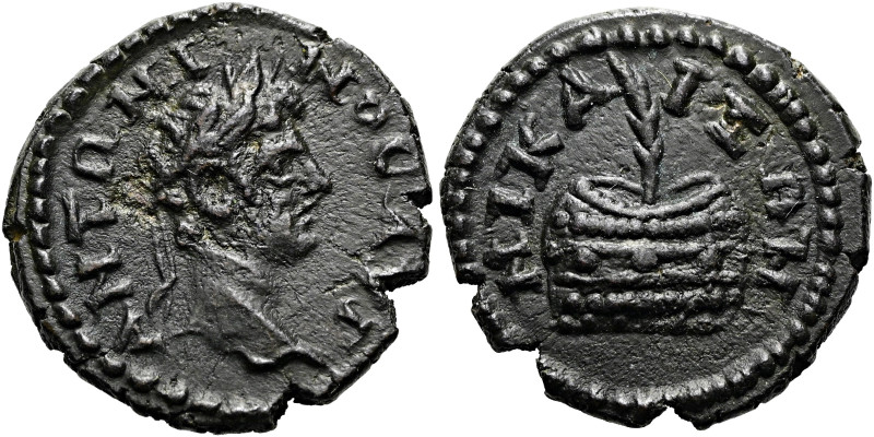 BITHYNIEN. NIKAIA. Caracalla, 211 - 217 n. Chr. Hemiassarion ø 15mm (2.24g). 202...