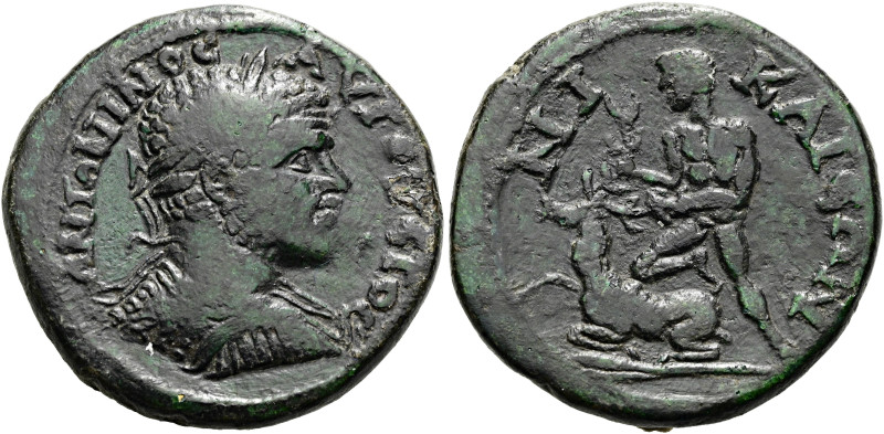 BITHYNIEN. NIKAIA. Caracalla, 211 - 217 n. Chr. Diassarion ø 29mm (14.12g). 214 ...