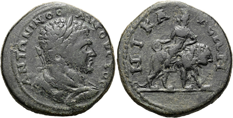 BITHYNIEN. NIKAIA. Caracalla, 211 - 217 n. Chr. Diassarion ø 28mm (13.79g). 214 ...