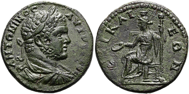 BITHYNIEN. NIKAIA. Caracalla, 211 - 217 n. Chr. Diassarion ø 27mm (10.62g). 214 ...