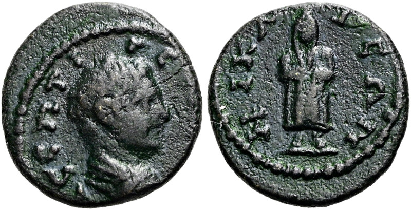 BITHYNIEN. NIKAIA. Geta als Caesar, 198 - 209 n. Chr. Hemiassarion ø 15mm (1.87g...