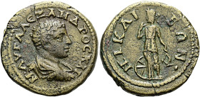 BITHYNIEN. NIKAIA. Severus Alexander als Caesar, 222 n. Chr. Assarion ø 23mm (6.54g). St. 195°. Vs.: M · AVP · AΛEZANΔPOC KAI, Büste mit Panzer und Pa...