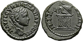 BITHYNIEN. NIKAIA. Severus Alexander, 222 - 235 n. Chr. Assarion ø 22mm (5.40g). 224 n. Chr. St. 195°. Vs.: M AVP CEVH AΛΕZΑΝΔPOC AVΓ (VΓ ligiert), Ko...