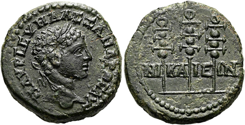 BITHYNIEN. NIKAIA. Severus Alexander, 222 - 235 n. Chr. Assarion ø 22mm (6.29g)....