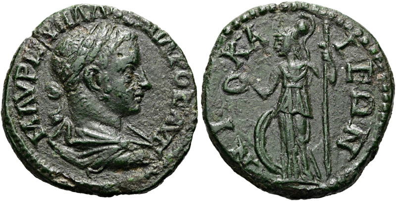 BITHYNIEN. NIKAIA. Severus Alexander, 222 - 235 n. Chr. Assarion ø 19mm (3.35g)....