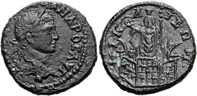 BITHYNIEN. NIKAIA. Severus Alexander, 222 - 235 n. Chr. Assarion ø 19mm (4.24g). 228 - 231 n. Chr. St. 45°. Vs.: [M AVP CEVH AΛ]ΕZΑΝΔPOC AVΓ, Kopf mit...