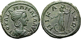 BITHYNIEN. NIKAIA. Iulia Mamaea, 222 - 235 n. Chr. Assarion ø 21mm (5.10g). 224 n. Chr. St. 30°. Vs.: IOVΛIA MAMAIA AVΓ, Büste in Palla n. r. Rs.: NIK...