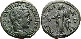 BITHYNIEN. NIKAIA. Maximinus Thrax, 235 - 238 n. Chr. Diassarion ø 23mm (7.88g). St. 15°. Vs.: Γ ΙOY OH MAI-ZIMEINOC (!) AV (V ligiert), Büste mit Pan...