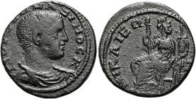 BITHYNIEN. NIKAIA. Maximus Caesar, 236 - 238 n. Chr. Diassarion ø 23mm (7.50g). St. 195°. Vs.: Γ ΙOY OYH MAZIMOC K, Büste mit Panzer und Paludamentum ...