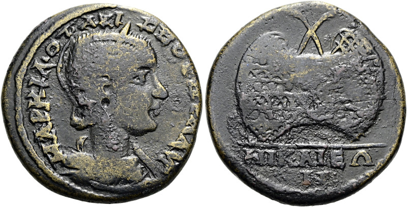 BITHYNIEN. NIKAIA. Otacilia Severa, 244 - 249 n. Chr. Tetrassarion ø 26mm (10.58...