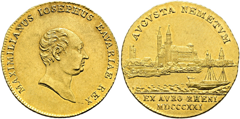 BAYERN. Maximilian IV. (I.) Josef, 1799 - 1825. Dukat (3.48g). 1821, München. So...