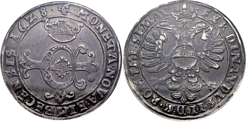 EINBECK, Stadt. Reichstaler (28.69g). 1628, Einbeck. Mit dem Titel Kaiser Ferdin...