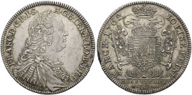 NÜRNBERG, Stadt. Konventionstaler (28.02g). 1762 SS-(N)-IMF, Nürnberg. "LEGE VINDICE". Mit dem Titel von Kaiser Franz I. (1745-1765). Antikisierend ge...