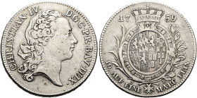 PFALZ-BIRKENFELD-ZWEIBRÜCKEN. Christian IV. , 1735-1775. Konventionstaler (27.64g). 1759 IM, Zweibrücken. Büste mit Schleife nach rechts / Von Kurhut ...
