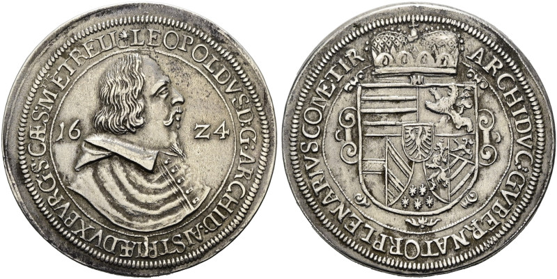 HABSBURGER BIS 1866. Erzherzog Leopold V., 1619 - 1632. Reichstaler (28.71g). 16...