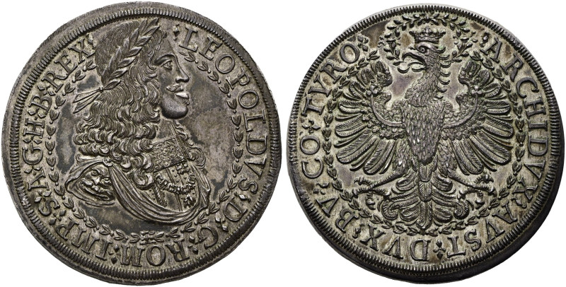 HABSBURGER BIS 1866. Leopold I., 1657-1705. Doppelter Reichstaler (57.36g). o.J....