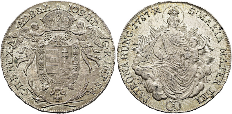 HABSBURGER BIS 1866. Josef II., 1765-1790. 1/2 Konventionstaler (14.02g). 1787 A...