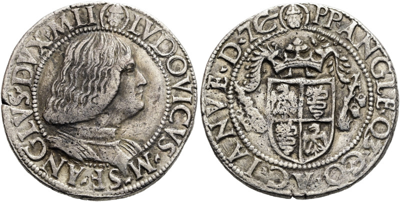 ITALIEN. MAILAND. Ludwig Maria Sforza ("il moro"- Der Dunkle), 1494 - 1500. Test...