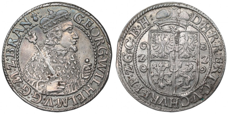 Germany, Preussen, Georg Wilhelm, 18 grochen 1622, Konigsberg Ponadprzeciętny eg...