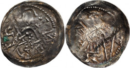 Henryk I Brodaty (1201-38), Wrocław, denar z Aniołem - RZADKOŚĆ R6/Rare