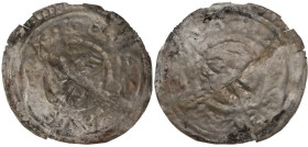 Leszek Bolesławowic (1173-1185), Mazowsze/Kujawy, brakteat, PTAK - RZADKOŚĆ R7
