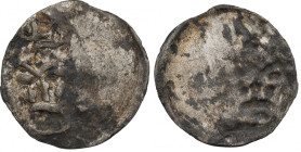 Kazimierz III Wielki (1333-70), denar bez daty - jednostronny - UNIKAT RRRR