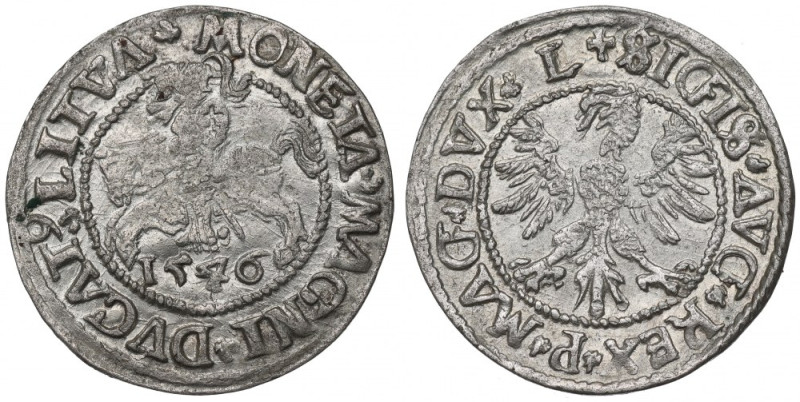 Sigismund II Augustus, Halfgroat 1546, Vilnius - L/LITV Typ półgroszy 1546 - z n...