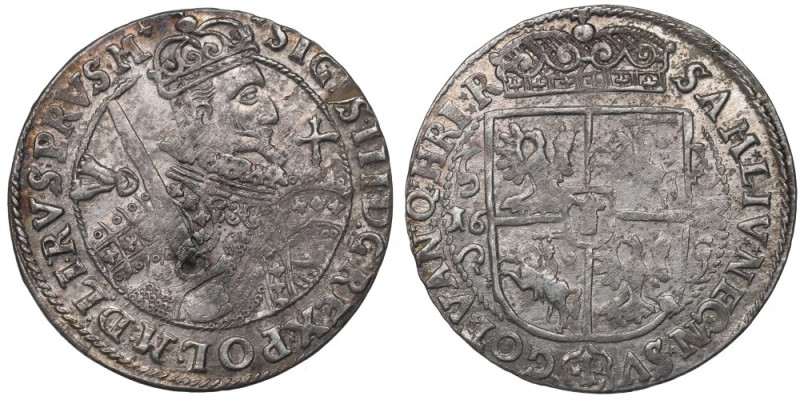 Sigismund III, 18 groschen 1623, Bromberg Ładny egzemplarz Odmiana z końcówką le...