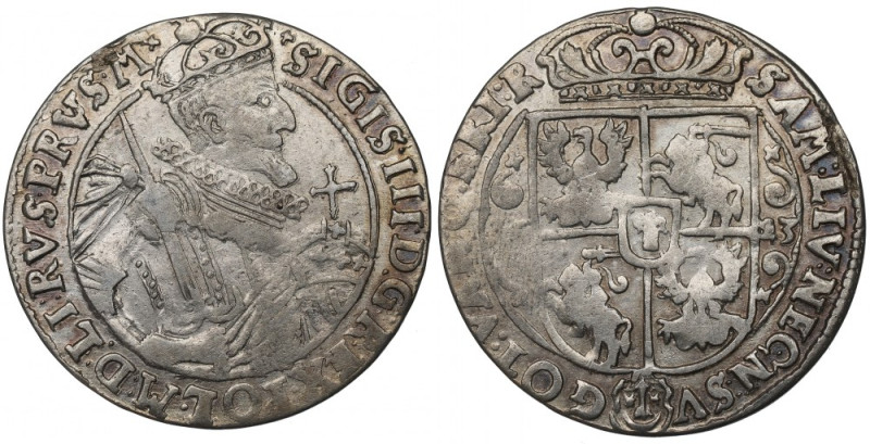 Sigismund III, 18 groschen 1623, Bromberg - PRVS M Ładny egzemplarz.&nbsp; Odmia...