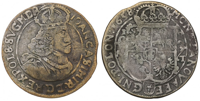 John II Casimir, 18 groschen 1658, Posen Dobrze wybity egzemplarz. Reference: Sz...