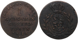 Grand Duchy of Posen, 1 groschen 1816, Berlin R4