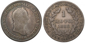 Kingdom of Poland, Nicholas I, 1 zloty 1832
