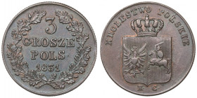 November Uprising, 3 groschen 1831 R