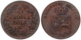 November Uprising, 3 groschen 1831 R