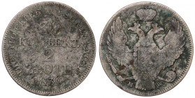 Poland under Russia, Nicholas I, 30 kopecks=2 zloty 1839